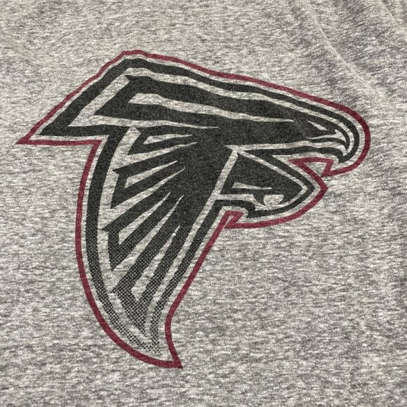 NFL Atlanta Falcons T-Shirt Men’s M Gray Short Sleeve Crew Neck Cotton Blend - Picture 7 of 9